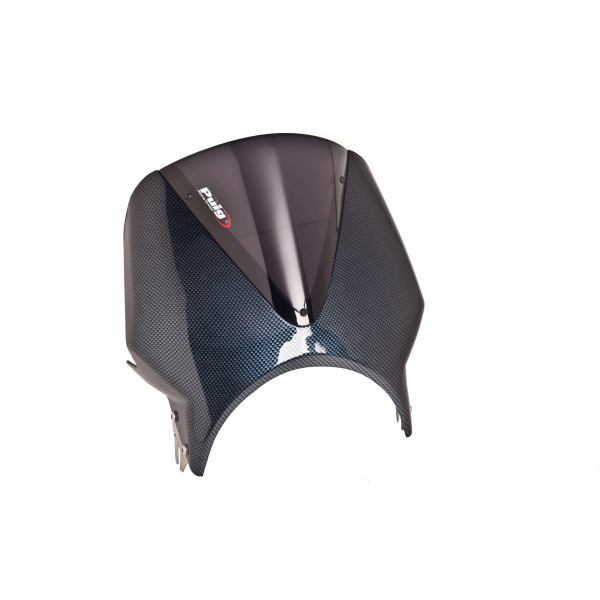 Puig Puig vision screen | carbon look fairing/dark smoke screen | triumph thruxton 1200 2016>2019